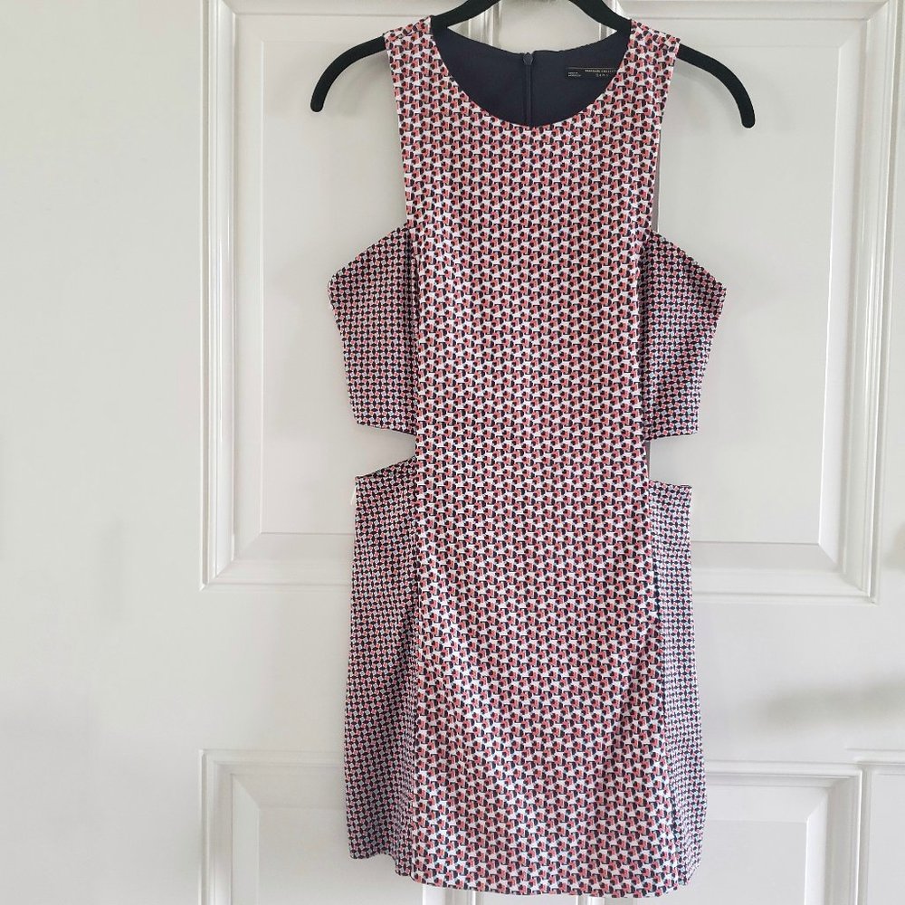ZARA TRAFALUC Geometric Sleeveless Cut Out Romper Skorts SZ M